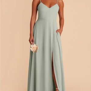 Birdy Grey Adelle chiffon dress sage XS
